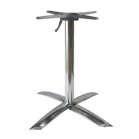 Pieds de table en alliage d'aluminium en forme de croix pour table basse industrielle, support de meuble robuste pour bureau, salle à manger et cuisine