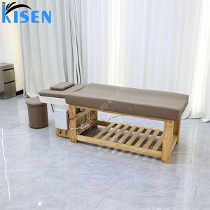 Lit de lavage de cheveux Kisen haut de gamme en bois, moderne et élégant, pour le lavage des cheveux, le spa facial, la thérapie capillaire, fumigé, en promotion - Product Image 5