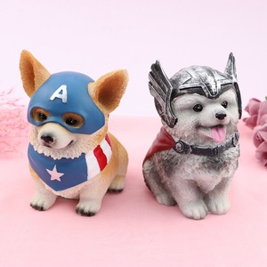 Personalizada al por mayor de resina regalos de cumpleaños para niños artículos de decoración del hogar Linda hucha regalo perro estatua caja de dinero <span class=keywords><strong>Huchas</strong></span> - Product Image 2