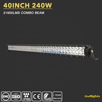 Barra de Luces LED Antiniebla de Doble Fila para Automóviles 4x4, 12V 24V 42" 240W IP68, Resistente al Agua, para Patriot Wagoneer UTV Camioneta SUV, 2026