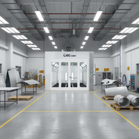 Cabine de peinture automobile professionnelle avec éclairage LED et fonction de séchage |   Chambre de peinture monophasée pour meubles de cabine