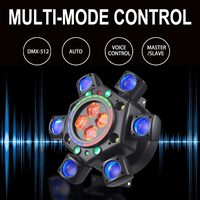 Projecteur à tête mobile RGBW haute puissance 150W à 6 bras avec contrôle multi-modes DMX/AUTO/VOICE pour spectacle laser de scène DJ
