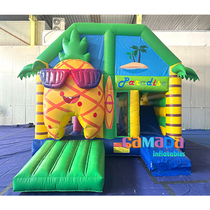 Hawaii đa hộp Inflatable lâu đài nhà bị trả lại với trượt Combo nhảy MOONWALK & chơi thiên đường Bouncer - Product Image 3