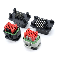 776273-1 OEM Connecteur Noir Étanche Mâle/Femelle 14 Broches pour Adaptateur Automobile, Faisceau de Câblage de Remplacement 776262-1/776261-1 PA66 PBT Laiton