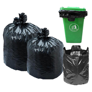 Sacs poubelles plats en PE recyclé, noirs et colorés, de grande taille, jetables, portables, en rouleau, vente en gros - Product Image 2