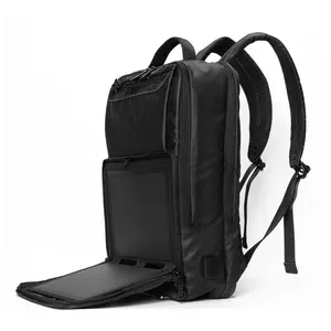 حقيبة ظهر بلوحة شمسية متعددة الوظائف للسفر على ظهره رجال الأعمال حزم الظهر حقيبة السفر المحمول مع USB الشحن