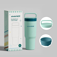 Nouvelle conception – Gobelet isotherme 20 oz avec poignée, tasses de voyage en acier inoxydable 304, tasse isolée sous vide avec infuseur à fruits et glace, anti-fuite