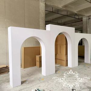 Toile de <span class=keywords><strong>fond</strong></span> personnalisée à fleurs pvc <span class=keywords><strong>fond</strong></span> de mariage blanc toile de <span class=keywords><strong>fond</strong></span> de mariage en acrylique de luxe - Product Image 1