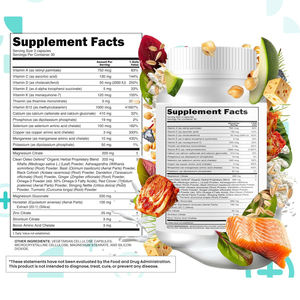 Cápsulas de Suplemento para Desintoxicación y Limpieza del Hígado con Fórmula Herbal Personalizada al por Mayor, Cápsulas Orgánicas de Extracto de Cardo Mariano - Product Image 6