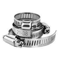 Collier de serrage réglable en acier inoxydable TEBAK à vis sans fin, attache de tuyau de carburant, collier de serrage très vendu