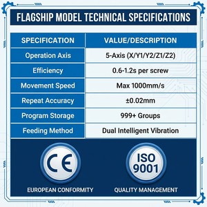 Factory Direct6-Axis Double Screwdriver Dual-Station Auto Screw Locking <b>Machine</b> <b>Stepping</b> Motor Bearing (High-Efficiency - Product Image 3
