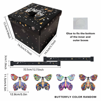 Nouvelle Arrivée Explosion Surprise Box Flying Butterfly Box Fête D'anniversaire DIY Lover Surprise Gift Box