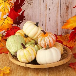 Citrouilles artificielles en mousse pour Halloween, Thanksgiving, Noël, la remise des diplômes, la récolte d'automne, décorations - Product Image 4