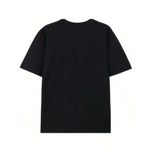 T-shirt vintage tricoté à manches courtes pour garçons, doux et confortable, collection extérieur, bleu marine, natation, YM, 50% coton, 50% polyester, imprimé - Product Image 3