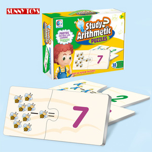 30 Pezzi Puzzle 3D Cartoon per Bambini, Esercizio di Matematica, Abbinamento, Puzzle in Cartone Riciclato per Bambini - Product Image 2