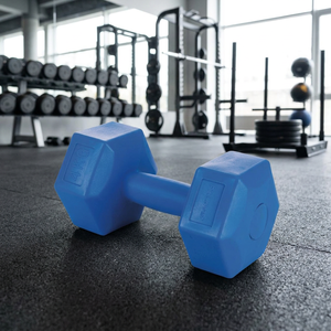 FitLover Manubrio Blu da 4 kg in Ghisa di Alta Qualità per Esercizi a Casa, Palestra, Fitness, Bodybuilding e Allenamento con Pesi - Product Image 3