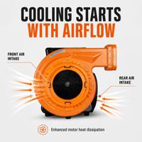 Souffleur d'air gonflable avec logo personnalisé, prix d'usine en gros, ventilateur électrique portable