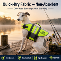 Gilet de sauvetage pour chien à libération rapide avec poignée et bordure réfléchissante, ajustement réglable, populaire pour l'été, livraison directe