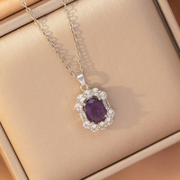 Parure de bijoux en zircon cuivre vert émeraude pour femme – Collier, boucles d'oreilles et bague élégants, légers, de luxe, tendance et minimalistes