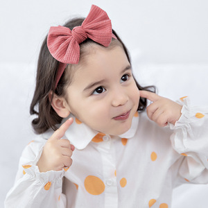 Serre-têtes tricotés à nœud papillon 2026 : Accessoires créatifs en tissu pour cheveux d'enfants et bébés – Vente Flash ! - Product Image 2