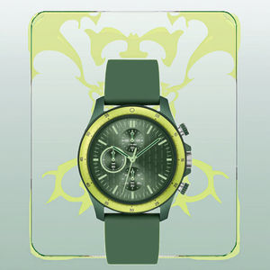 Orologio da Uomo con Movimento al Quarzo Seiko, Cassa in Silicone 43mm, Vetro Verde Giapponese, Ecologico, Resistente all'Acqua 3 Bar, Regalo <span class=keywords><strong>per</strong></span> <span class=keywords><strong>Giovani</strong></span> - Product Image 4