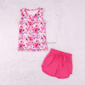 Happy Luoka OEM vente en gros d'été imprimé tie dye Yoga ensemble bébé fille robe bébé vêtements - Product Image 4