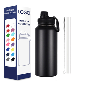 Botellas Térmicas Personalizadas de Acero Inoxidable 304 de 1L y 500ml, Botella de Agua Aislada al Vacío, Portátil, para Deportes al Aire Libre - Product Image 1