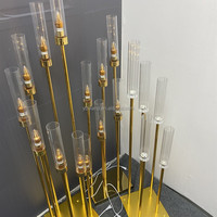 H148 Lumières d'allée de mariage à 5 ou 8 têtes, tubes lumineux en forme de fleur de prunier à effet cascade pour scène et décorations de passerelle de mariage