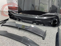 Kit de Carrocería de Alta Calidad Estilo LD de Fibra de Carbono: Labio Delantero, Faldones Laterales, Difusor Trasero, Capó, Alerón Trasero y Parrilla para BMW X6 G06