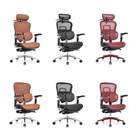Chaise de bureau ergonomique en maille BIFMA de Chine avec support lombaire réglable et accoudoirs 6D pour ordinateur