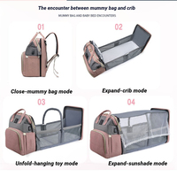 Sac à Dos à Langer Personnalisé pour Maman avec Station de Change Grand Sac avec Lit Bébé Pliable Maternité Sac à Couches Mummy
