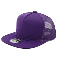 Gorra Trucker de Malla Trasera con Visera Plana, Transpirable, Ajustable, Gorras Snapback Lisas, Bordado de Logotipo Personalizado, Venta al por Mayor