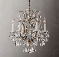 Lustre en cristal Empire Luxury, en fer forgé, pour salon, salle à manger, villa, duplex, mariage, hôtel