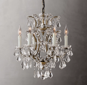 Lámpara Colgante <span class=keywords><strong>de</strong></span> Cristal <span class=keywords><strong>de</strong></span> Lujo Estilo Empire, Araña <span class=keywords><strong>de</strong></span> Cristal y Hierro Forjado para Sala <span class=keywords><strong>de</strong></span> Estar, Comedor, Villa, Dúplex, Bodas, Hotel - Product Image 5
