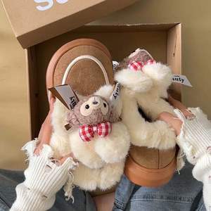 Botas de Nieve de Dibujos Animados Lindas y Versátiles, Cómodas para Otoño/Invierno 2025, Pantuflas de PVC Sherry Mei - Product Image 3