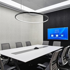 Plafonnier LED circulaire à profil linéaire 24V DALI DMX512 noir thermolaqué pour bureau, modèle <span class=keywords><strong>2026</strong></span>, de Zhongshan - Product Image 4