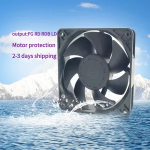 Yenilikçi Process12038 120*120*38mm yüksek akış 12v 24V yüksek hızlı ısı dağılımı soğutma su geçirmez Fan
