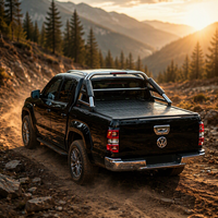 Couverture de benne coulissante à trois volets pour Chevrolet Colorado S10, en aluminium rigide, imperméable