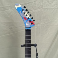 Shenfeng Blue 6-String Glossy Electric Guitar with Mahogany Body Rosewood Back/Side Maple Neck & Banana Headstock Fast Shipping