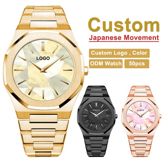 Oem Watch Manufacturer Stainless Steel Quartz Custom Logo Japan Movement Watches Made in China