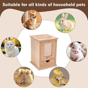 Small Pet Ashes Urn Wooden with Movable <strong>Picture</strong> <strong>Frame</strong> Wooden Urn for Ashes Pet <strong>Memorial</strong> Casket Loss Gift for Pet <strong>Memorial</strong> Box - Product Image 5