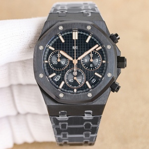 Relógio Cronógrafo com Caixa de Cerâmica Preta |   Movimento 2950 |   APF VS C Fábrica OEM |   Relógio Cronógrafo de Luxo com Mostrador Azul - Product Image 1