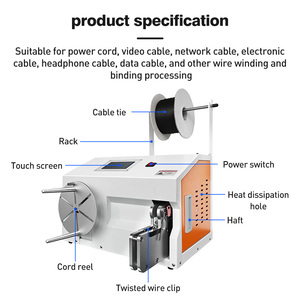 Cáp điện và cuộn dây cuộn dây tự động ràng buộc máy mùa Xuân cuộn xoắn ốc dây quanh co máy - Product Image 5