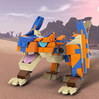Kits de briques MOC pour la créativité artistique, Tigrex, briques de construction DIY, jouets pour enfants, MOC1678