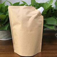 Emballage alimentaire en papier kraft brun recyclé, sachet à bec verseur, emballage de jus, sachet à bec verseur
