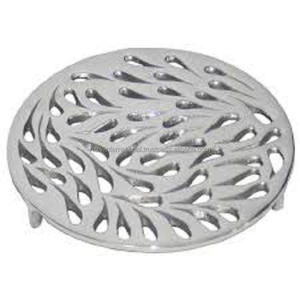 Gold Leaf Shape Cast Aluminium <b>Trivet</b> Elegant Metal <b>Trivet</b> for Serving Mats and Pads Gold Plated - Product Image 2