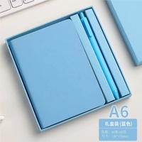 Zeamor A6 Mini Pocket Luxus Makaron Journal PU Leder Notebook mit Stift für Studenten Geschenkset