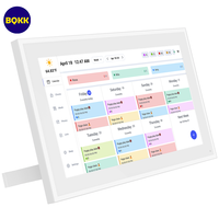 Calendario Digital Inteligente de 15.6 Pulgadas, Montado en la Pared, con Pantalla Táctil WiFi, Planificador Familiar, Organizador de Tareas para el Hogar y la Oficina