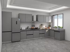 סגנון מודרני מחיר זול עיצוב לבן מודרני בצורת ארון מטבח רגיל קטן - Product Image 5