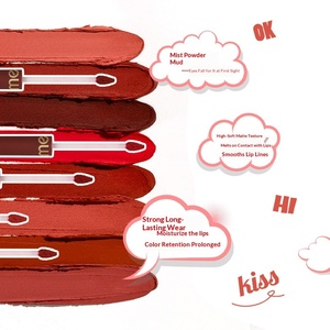 Rossetto Liquido Opaco LOMEOU Velvet Lip Mud & Glaze, Multicolore, Lunga Durata, Non Sbiadisce, Facile da Applicare, Personalizzabile - Brand Trendy Nazionale - Product Image 3